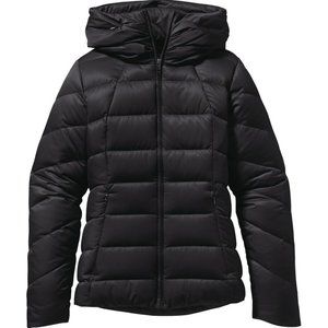 Patagonia Women's Large Downtown Loft Hooded Down Jacket Black